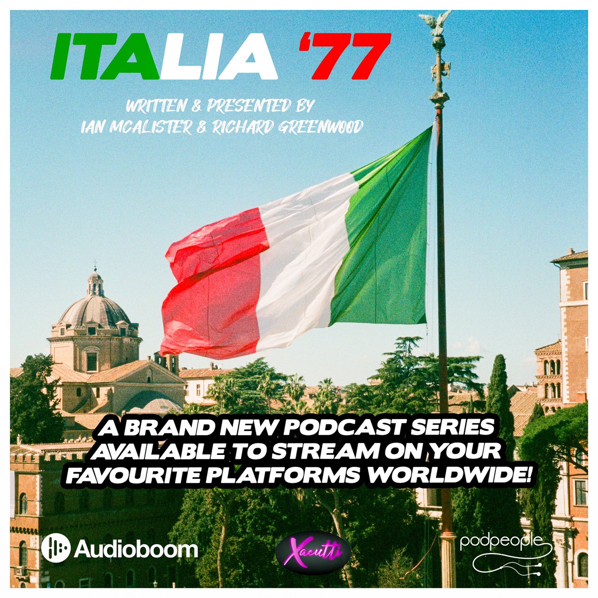 Do check out this exceptional new podcast series, this is my background and its a true story! Italia77 is a light hearted, true drama set in 1970's Italy. Search for 'Italia 77' on Apple, Spotify or wherever you get your favourite shows. Thank you.  #Italy #Travel #Rugby
