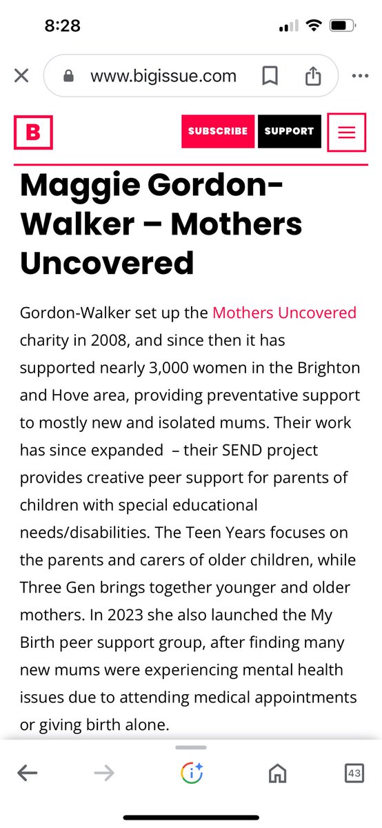Delighted to have been included in the #BigIssue #Changemakers2024 list….and well done to <a href="/sounddelivery/">Sounddelivery Media</a> and others from the network who’ve also been recognised 

bigissue.com/news/activism/…