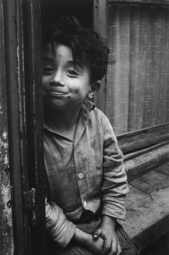 "Happy despite everything"
 Sabine Weiss, Paris, 1955
