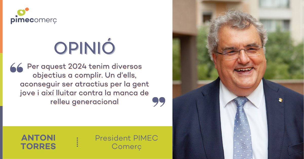 Recentment hem començat l'any i hem deixat enrere el 2023. 

✅En el darrer butlletí, el president de <a href="/PIMEComerc/">Pimec Comerç</a> fa balanç de l'any i parla dels reptes dels establiments de proximitat del 2024.

Si encara no has llegit el seu article, fes clic aquí!👇
pimec.org/ca/pimec-comer…
