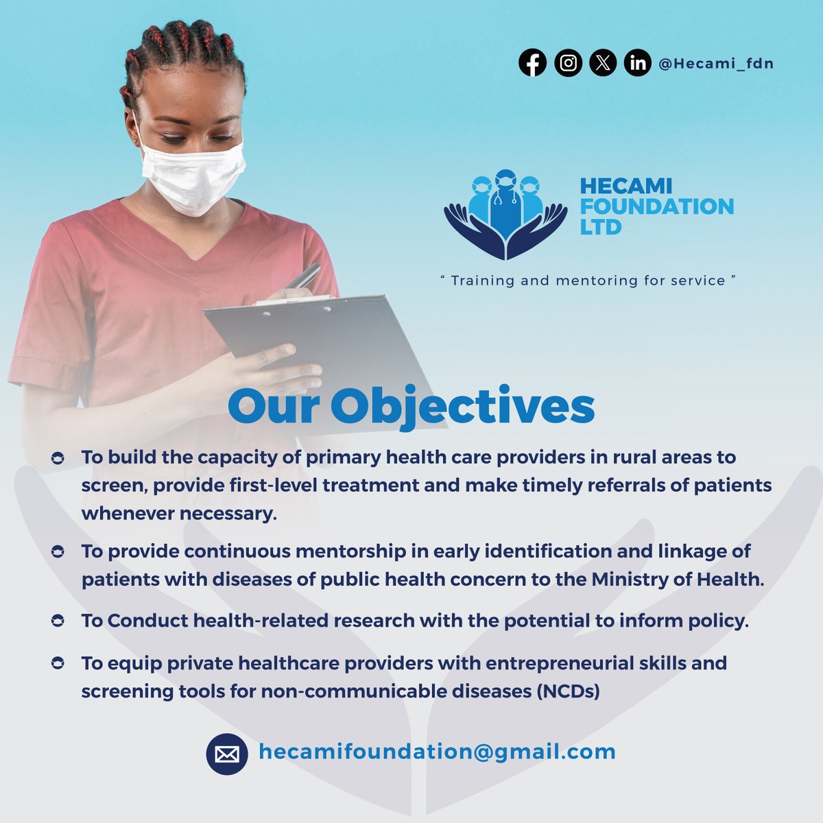 HECAMI FOUNDATION LTD tweet media