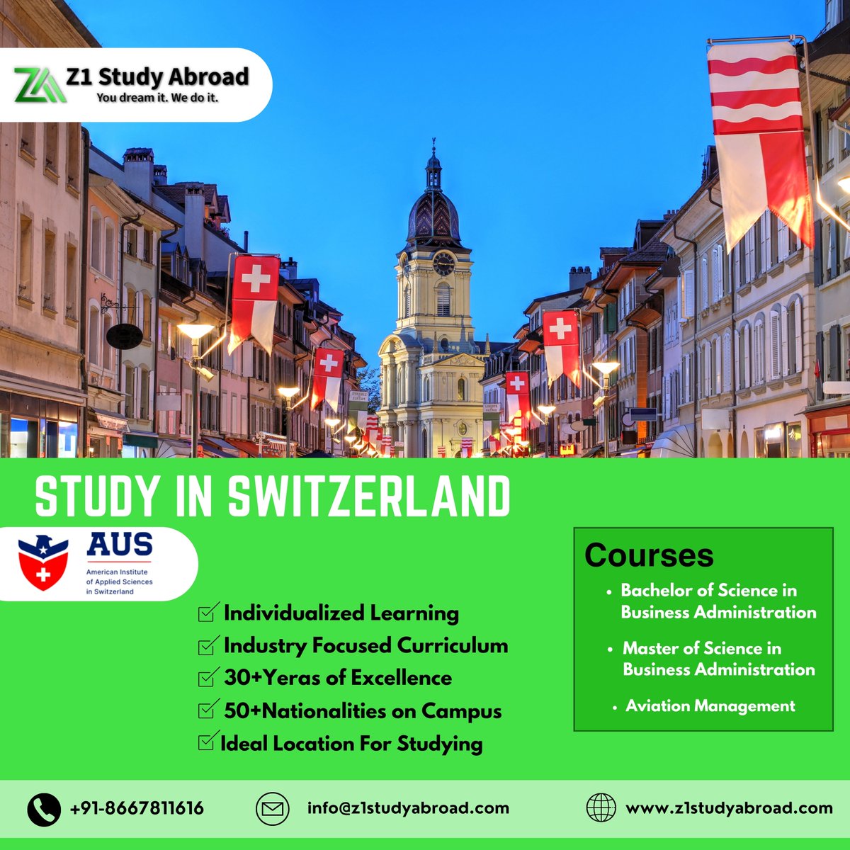 Z1Studyabroad's tweet photo. "Embarking on a transformative journey in the heart of Switzerland! π¨πβ¨ Immerse yourself in the rich culture, stunning landscapes, and world-class education that Switzerland has to offer.
#StudyInSwitzerland #z1studyabroad #SwissStudyCulture #ausswitzerland https://t.co/MDguahzTaI