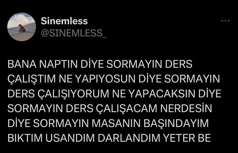 AcademicAdvent3's tweet photo. Akademik versiyon: Bana naptın diye sormayın tez yazdım ne yapıyorsun diye sormayın tez yazıyorum nerdesin diye sormayın masa başındayım. Bıkmadım, usanmadım, darlanmadım https://t.co/0q96pqtTQT