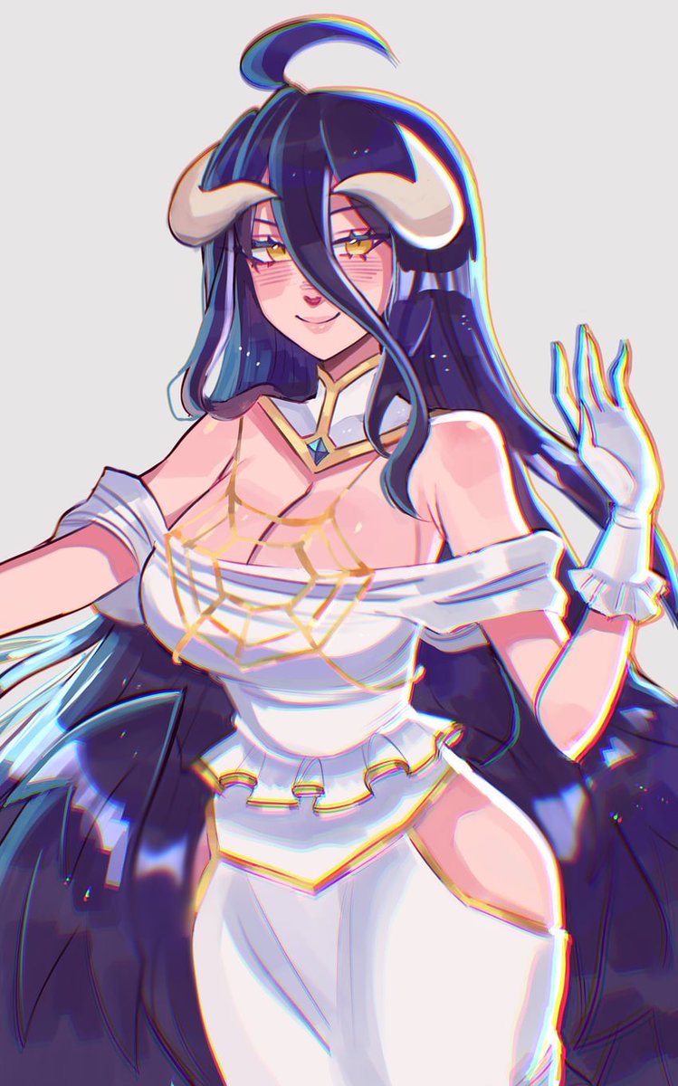 " Albedo just woke up, and said good morning  to everyone "