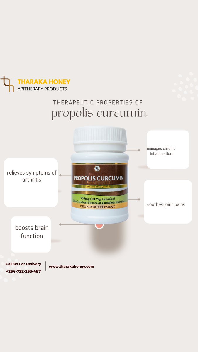 #beehealthy 
Order our propolis curcumin today at our website 
tharakahoney.com