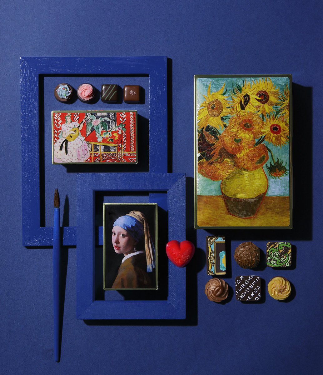 【2024バレンタインコレクション　-ガルニエ-】

世界中で愛されるアートにオリジナルのアレンジ加え、チョコレートのパッケージに仕上げました✨
中にはひとつひとつ丁寧に仕上げたチョコレートを詰め合わせ🍫
アートを手に取ってお楽しみいただける、芸術を身近に感じられるブランドです🖼️