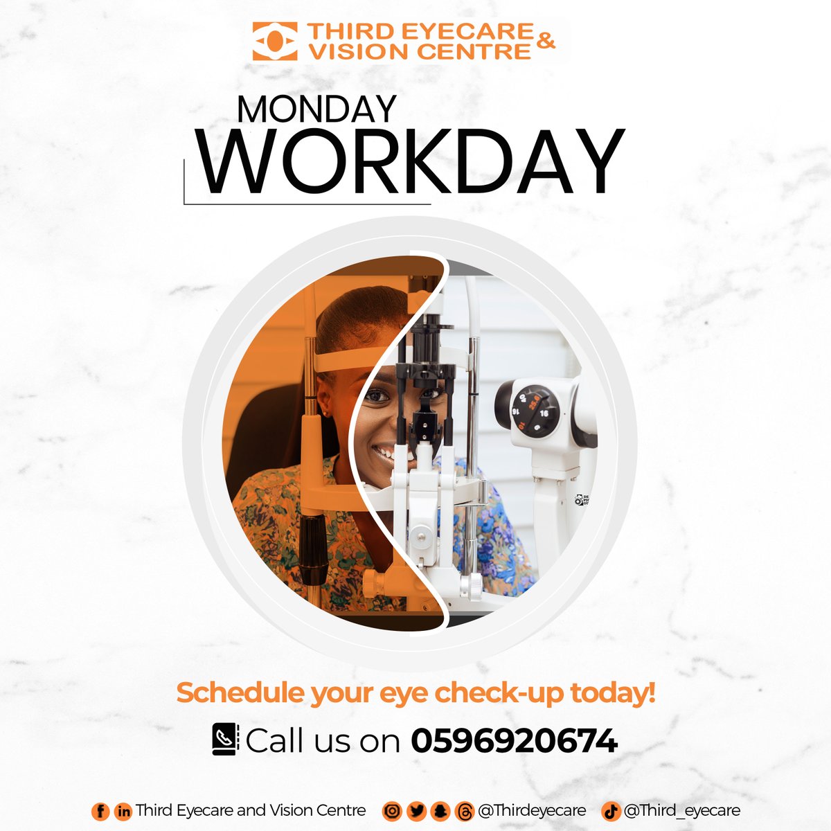 It's a new week, schedule your eye check-up today! #thirdeyecareandvisioncentre #besteyeclinicinghana #Newyear #Welcome #Newframes #eyecare #Eyewear #Eyefashion #January2024