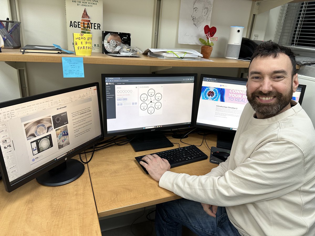 We're proud that Simone Sidoli and his Albert Einstein College of Medicine lab are the first to install our new ClinoStar 2 system.

"The CelVivo technology has played a pivotal role in advancing our ability to model aging cell cultures in our lab," he says.
#Organoids #Research