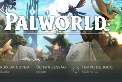 Rakin's tweet photo. Palworld é o jogo que mais me surpreendeu nos últimos tempos.

Entrei achando que seria um jogo bugado e meme super divertido pra jogar umas 3 horinhas.

Achei um jogo super divertido muito daora (mas ainda bugadasso) que ja joguei por 42 horas e ainda quero jogar muito kkkkkkkk

15 horas tamo on.