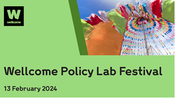 martinrsmith's tweet photo. 🎉Dive into the world of extraordinary methods for policy work at the Wellcome Policy Lab Festival!

📅 13 February 2024, central London

📢The time has come to share insights from the amazing experimental work we've funded.

‼️ 30 places left - more info 👇 and register interest https://t.co/jdRETYiCTj