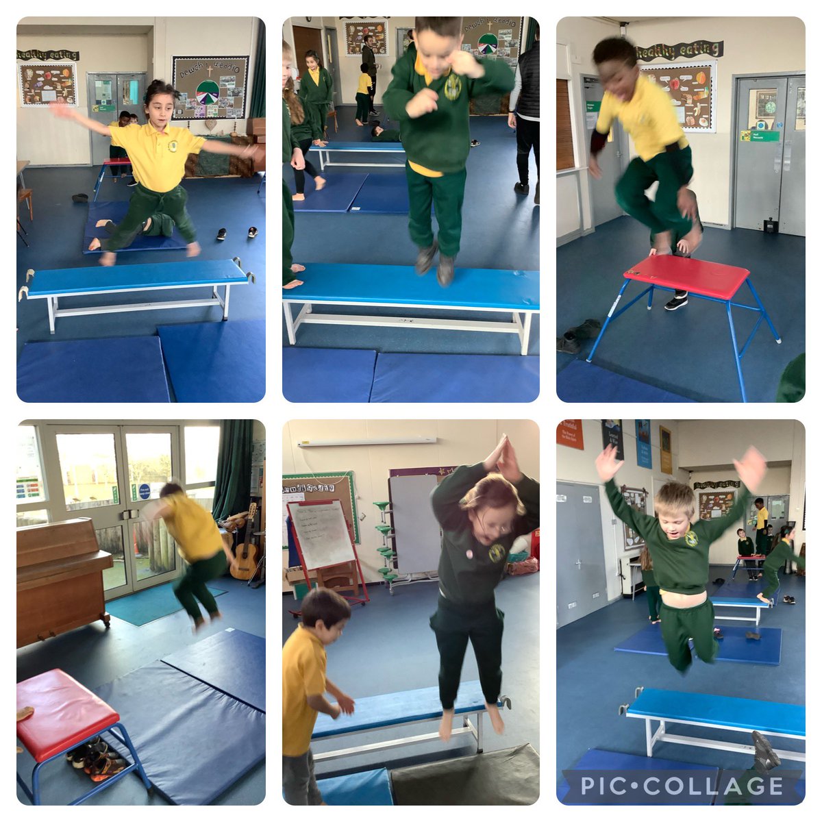 StMarysRCSch's tweet image. Dosbarth Nico practicing star, pencil and tuck jumps today in PE
#curiousandactive
#healthyindividuals
#prostars