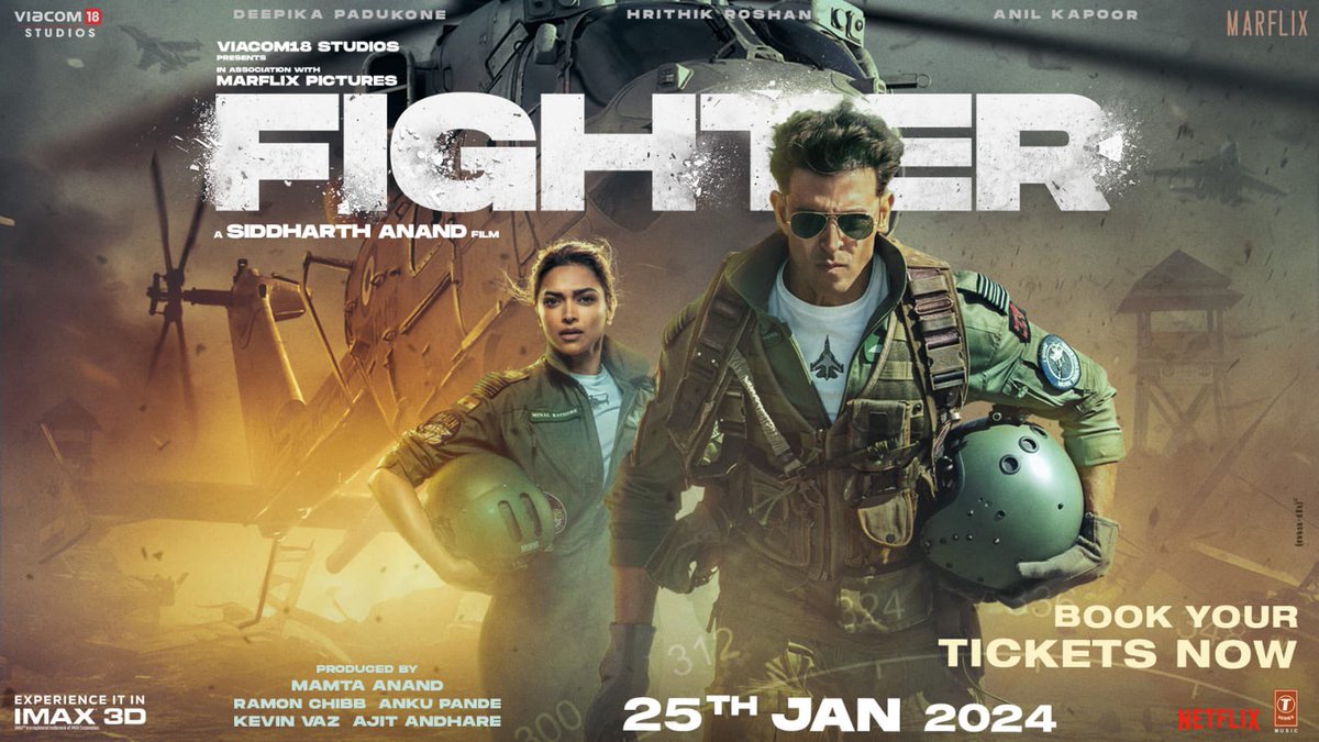 Landing at Piccadilly Cinema Leicester this Thursday! Fighter (in Hindi) starring Hrithik Roshan and Deepika Padukone is arriving in cinemas. Advance bookings are open now, book now at:

piccadillycinemas.co.uk/PiccadillyCine…

#fighter #FighterOn25thJan  #FighterTrailer #HrithikRoshan