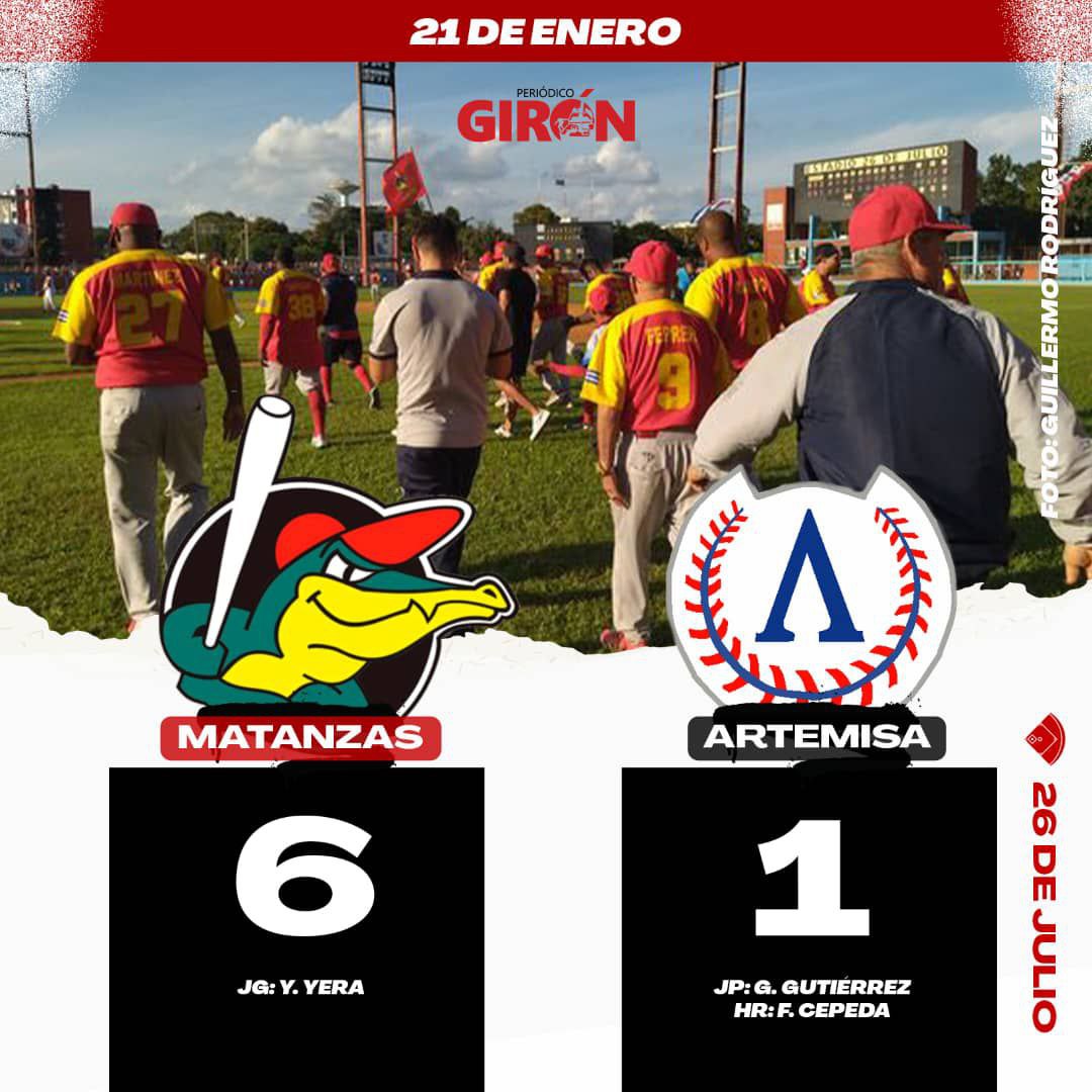 ⚾🐊La 2da Liga Élite del Béisbol Cubano le dio la oportunidad a Ariel Sánchez de incluirse en la lista de los 2000 hits en campeonatos domésticos y esta tarde fue especial en el estadio 26 de Julio.
La felicidad se completó con la victoria 6x1.
#MatanzasCampeón