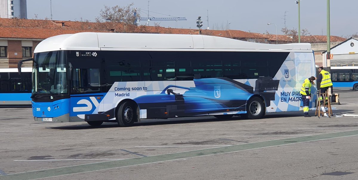 🚌💥  “Coming soon to Madrid” 💥

  ‼️ Los autobuses municipales de la capital, poniéndose a punto para el anuncio de la llegada de la <a href="/F1/">Formula 1</a> a Madrid.

  📸 <a href="/jmbordallo/">José Manuel Bordallo 🇪🇦🇺🇦</a>
