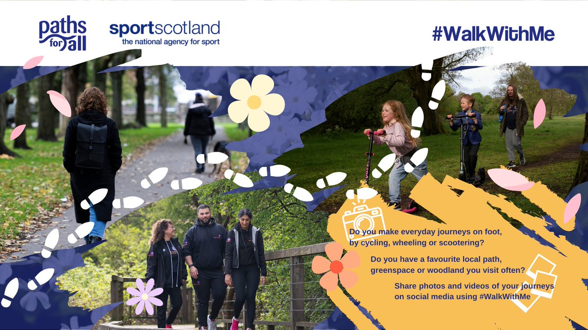 sportscotland's tweet photo. #ActiveEveryDay | Alongside this months theme partner @Pathsforall, we want to hear about your favourite local path, greenspace or woodland that you often visit. 

Make sure to share photos and/or videos of your journey using #WalkWithMe and tag @sportscotland and @PathsforAll https://t.co/SMETX45uzZ