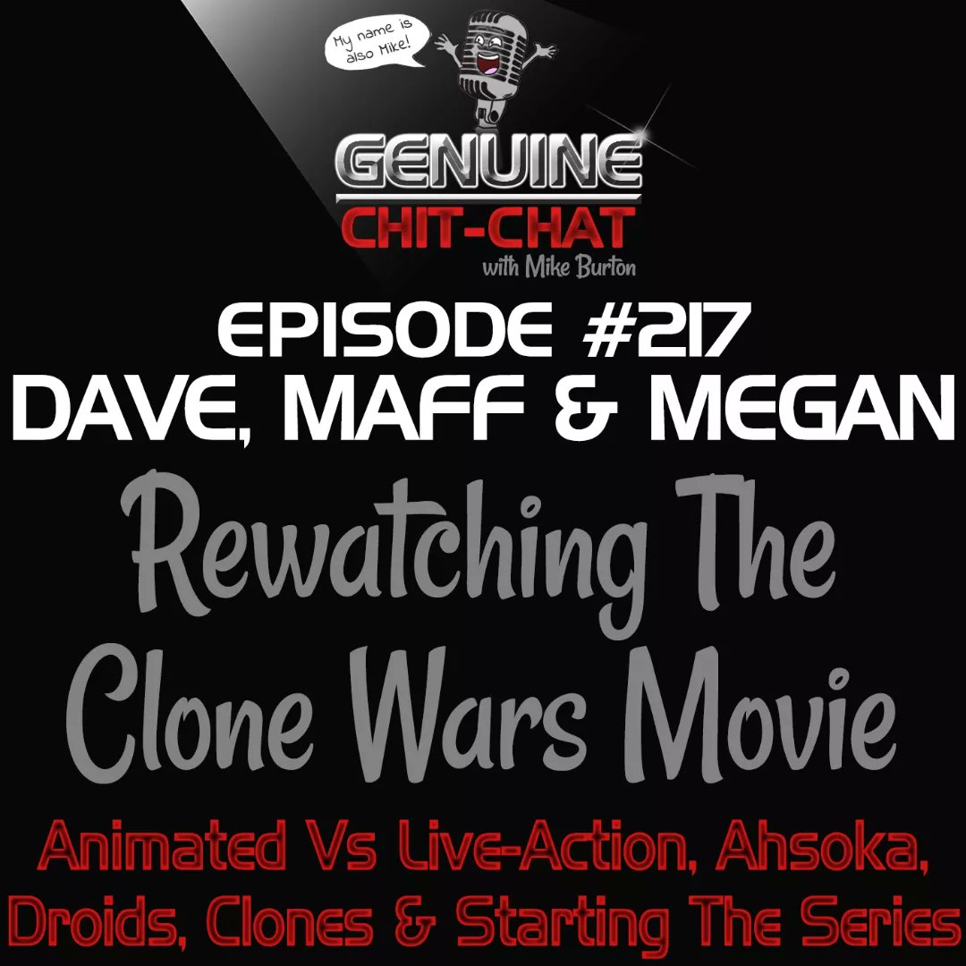 #CloneWarsConversations is out now so listen to <a href="/maffuk78/">Maff</a>, @seattledojos, Megan &amp; me review this controversial movie!
Found on the podcast feeds of <a href="/ComicsInMotionP/">ComicsInMotion Podcast</a>, Genuine Chit-Chat &amp; Star Wars Comics In Canon or watch on YouTube!
pod.fo/e/209ea1
youtu.be/2ODVAWoTcYM