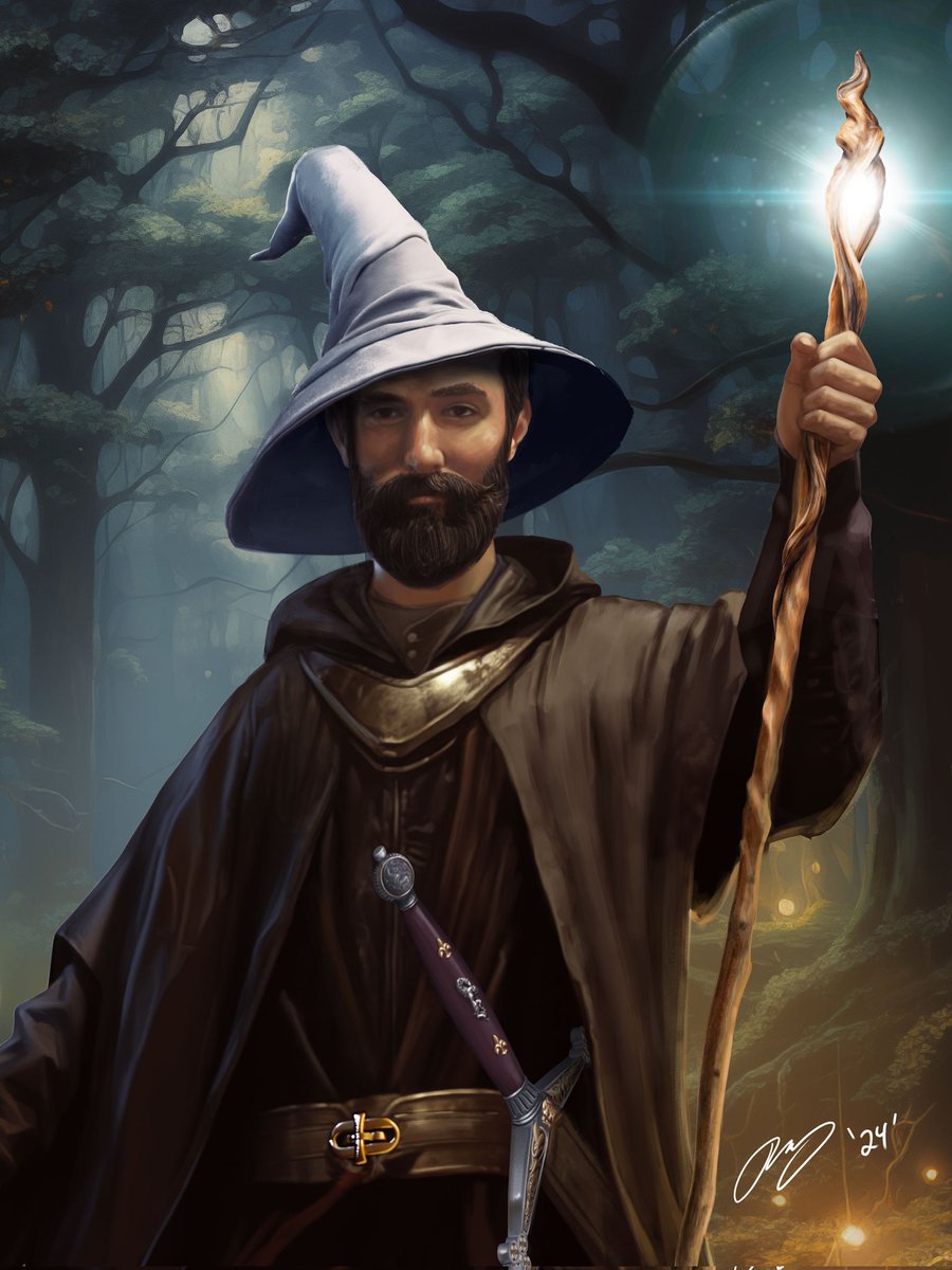 KGoinsGraphics's tweet image. A good ol fashioned wizard for my first official character commission of 2024!
#commissionsopen #DnDcharacter #digitalart #digitalillustration #wizard