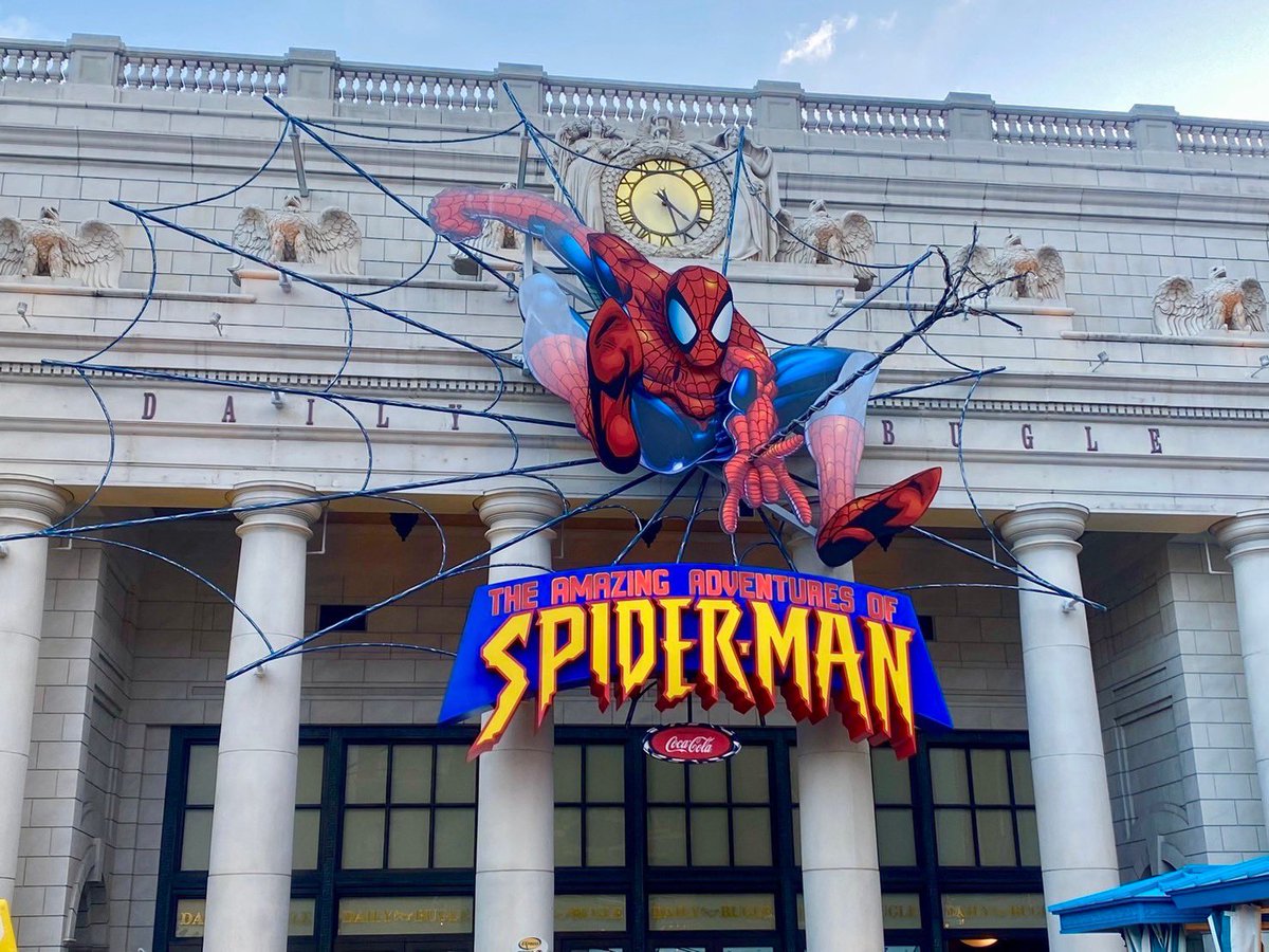 iori1180's tweet photo. 元日に行ったユニバで最後のスパイダーマン🕷
 行く度乗ってたアトラクションだから 
 思い出沢山🥲最後に乗れてよかった😞🤍

 #スパイダーマン  #USJ https://t.co/bKO5bDotC7