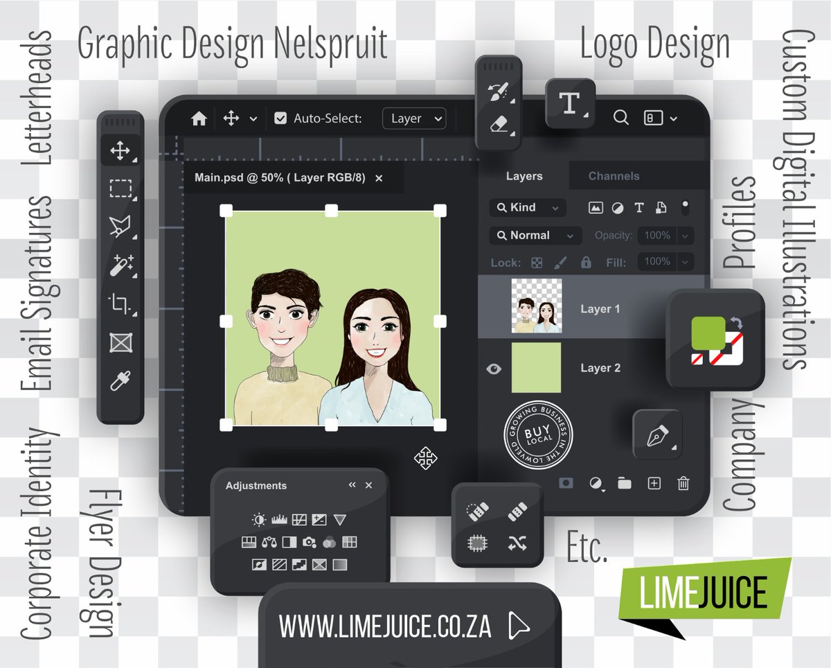 limejuicecomm's tweet photo. Unleash the power of visuals! Elevate your brand with our Comprehensive #GraphicDesign services. Ready to dazzle with a new Logo, Corporate Profile, or Flyer? Let #LimeJuice design your success! https://t.co/X0jeu3rWYp /  076 450 6051! #DesignExcellence Buy Local Lowveld https://t.co/NCKyw6Qai7