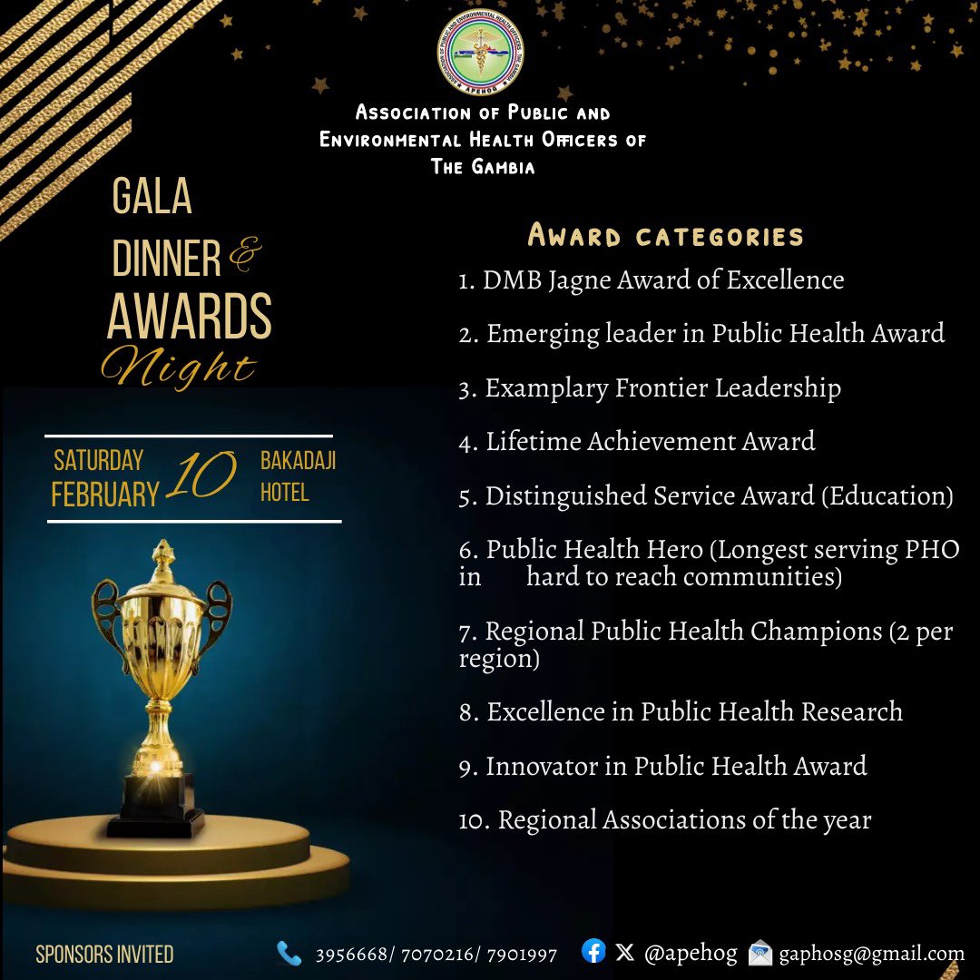 APEHOG1's tweet photo. As the anticipation builds for the upcoming APEHOG Gala Dinner and Awards Night, we are thrilled to unveil the carefully curated list of award categories that will recognize outstanding achievements within our community. https://t.co/fKS0JF9mfi