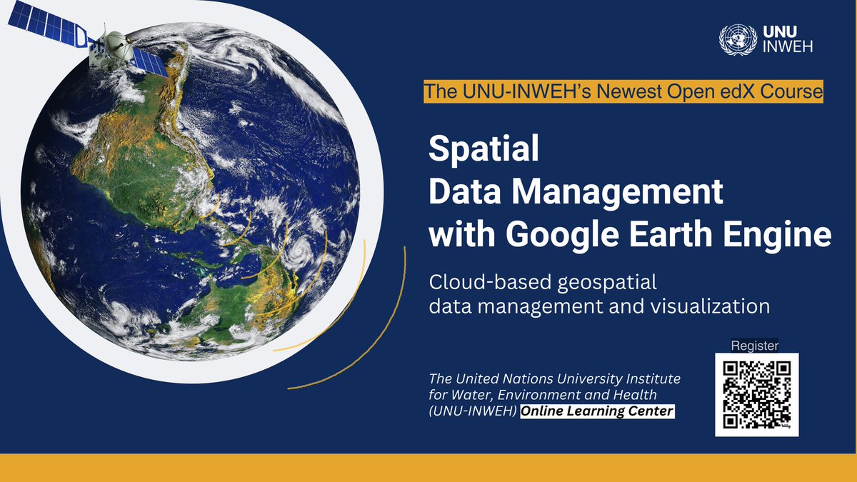 🌍🌱 My #EarthEngine course is now available on the United Nations University Open edX platform! Enroll now and earn a certificate upon completion of the course 📚🎓

wlc.unu.edu/courses/course…