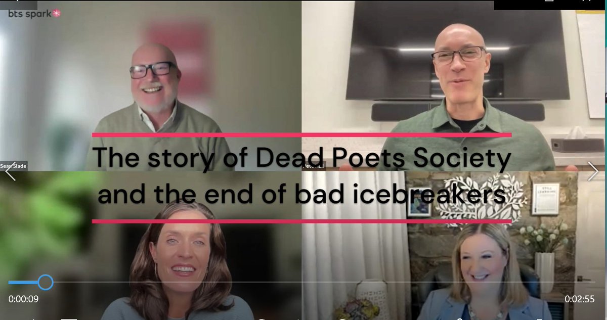 btssparkus's tweet photo. What do Robin Williams and bad icebreakers have to do with leadership and learning? @educationhall has the answer.
https://t.co/ohdwqpfE1C

Watch the entire chat with @thelearningloop and @btssparkus's Alyssa Gallagher    https://t.co/yyICAYF6Go

#btsspark #educationalleadership https://t.co/cihPqbX3pe