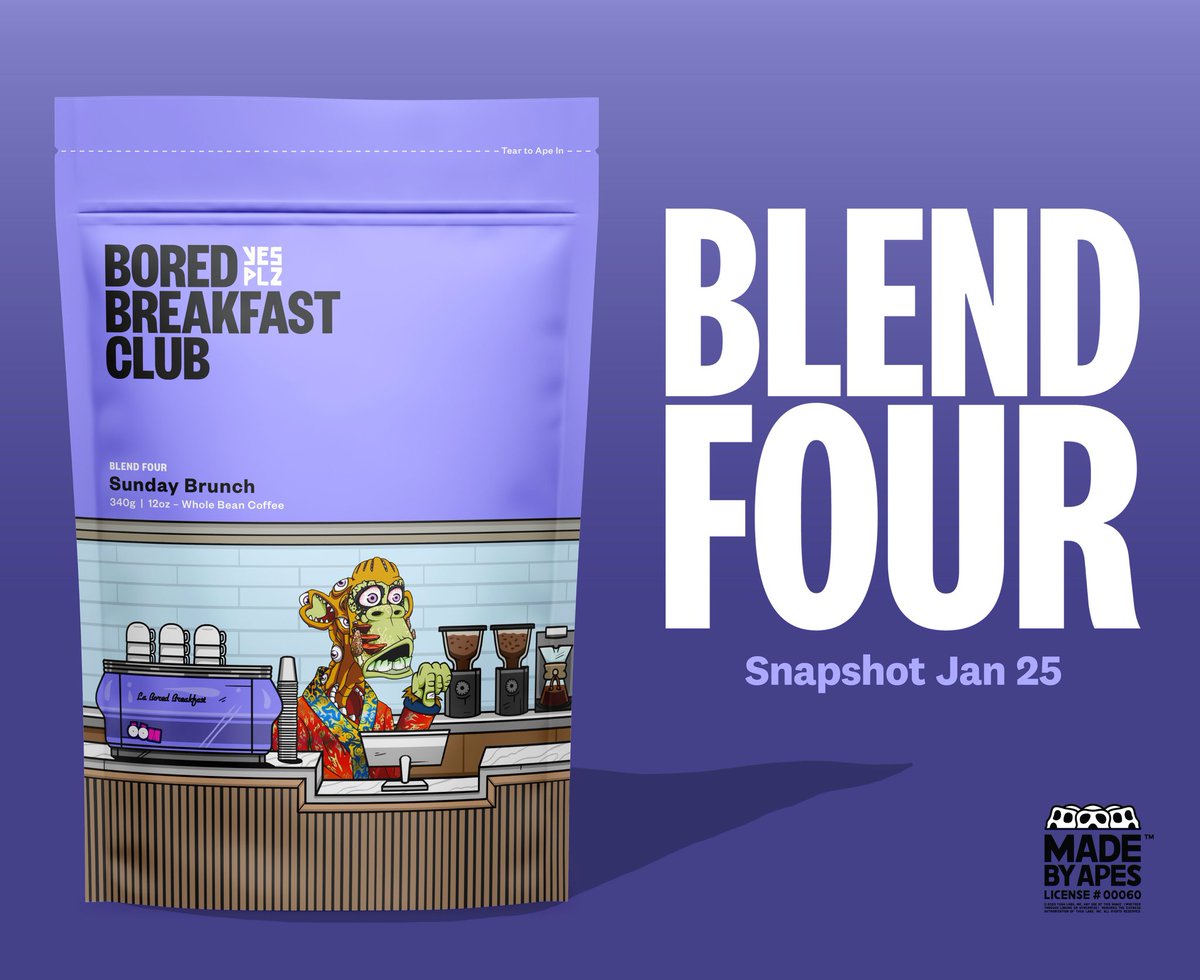 Wiseman🍌● - ● (@stoopidwiseman) on Twitter photo Just a few days until the latest <a href="/BoredBreakfast/">BoredBreakfastClub</a> blend, the “Sunday Brunch” snapshot takes place. That's exciting news, and here’s why…🧵 Just a few days until the latest <a href="/BoredBreakfast/">BoredBreakfastClub</a> blend, the “Sunday Brunch” snapshot takes place. That's exciting news, and here’s why…🧵