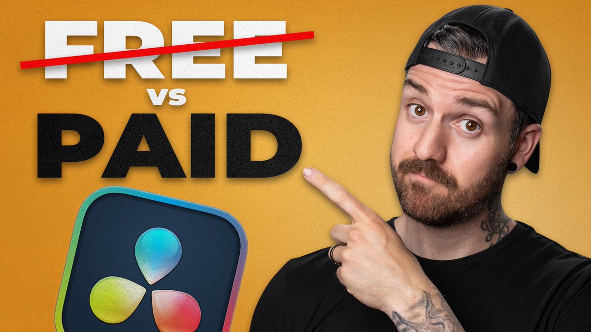 NEW VIDEO: Davinci Resolve Free vs Studio - Why You Should Upgrade NOW! Watch it here -> urlgeni.us/youtube/PArrJ Like 👍🏻 , Share 📨 , RT ♻️ , Secure The Cup ☕️