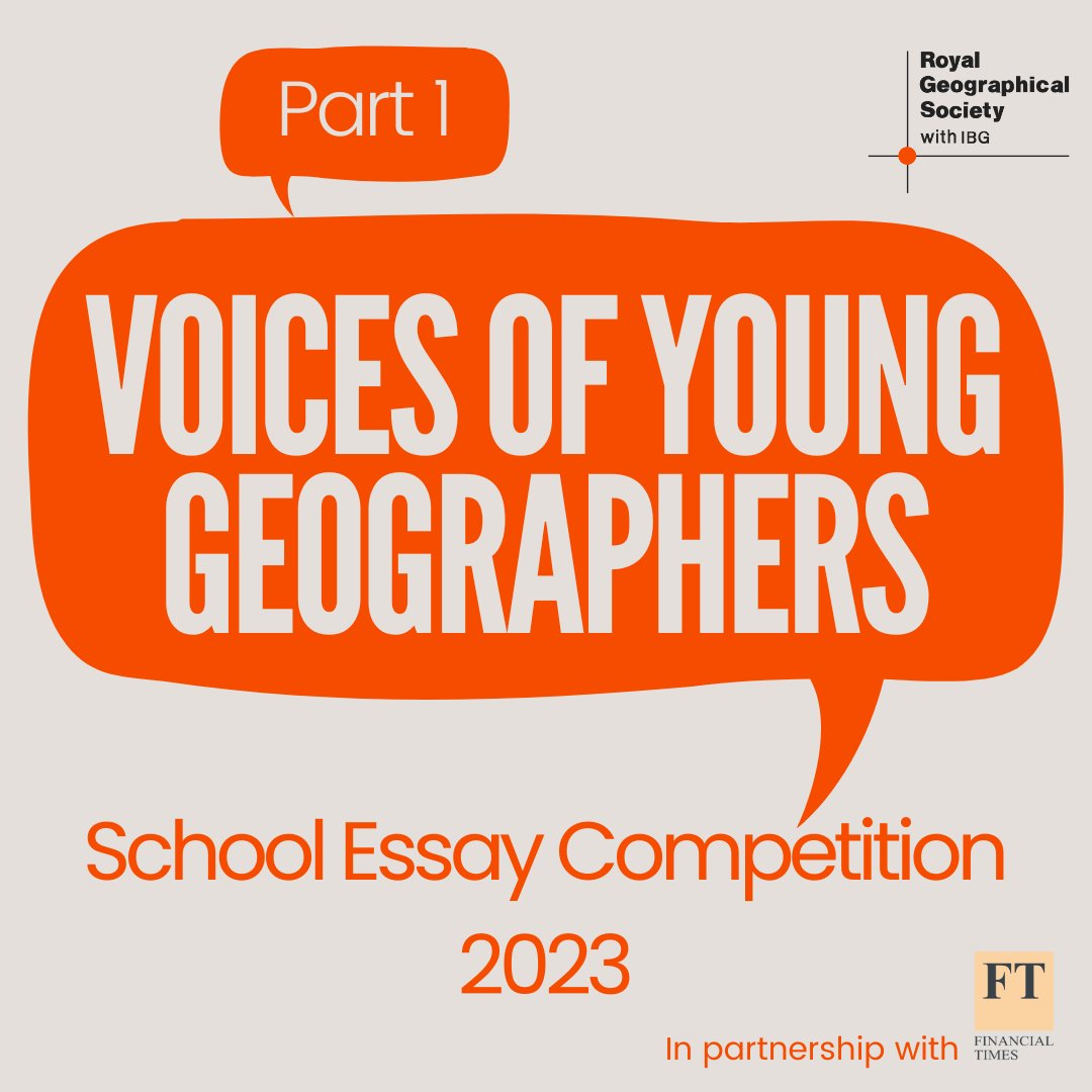 ❗Heed the words of young geographers.

Each year our School Essay Competition, run in partnership with the <a href="/ft4s/">FT for Schools</a>, recognises and celebrates the work of young people studying geography.    

Follow the 🧵to read extracts from five of the selected 2023 essays.

#ChooseGeography