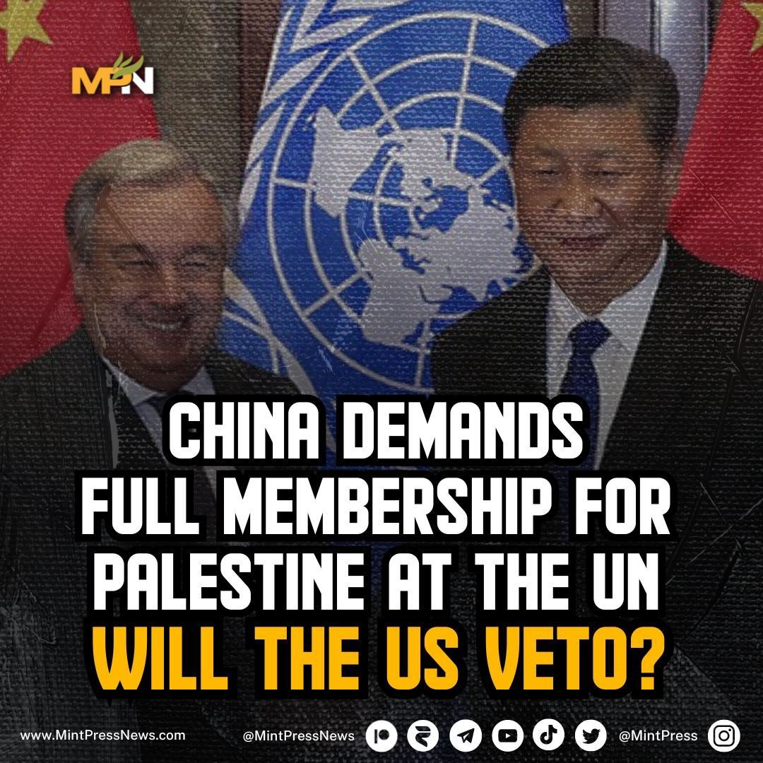 China calls the US a bluff on Palestine Beijing has called on the United Nations to grant Palestine full membership and 'concrete steps to a two-state solution.' Will the US act to veto such a move?