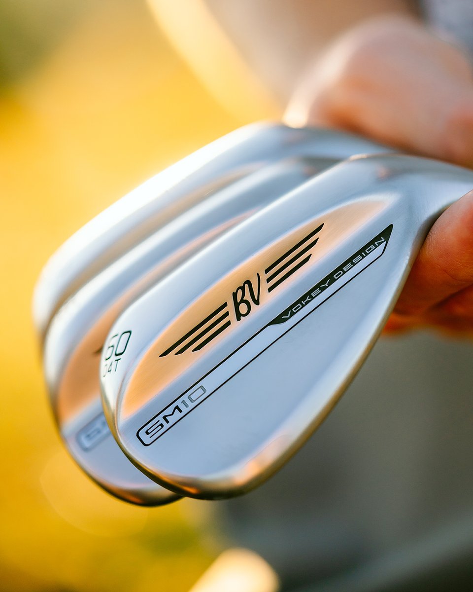 Lower flight, better feel and maximum spin.

NEW #SM10 <a href="/VokeyWedges/">Vokey Wedges</a> – featuring enhanced CG placements, a patented Spin Milled groove cutting process and 25 unique loft, bounce and grind combinations – are available for fittings worldwide from Feb 15th: bit.ly/48G9pnH