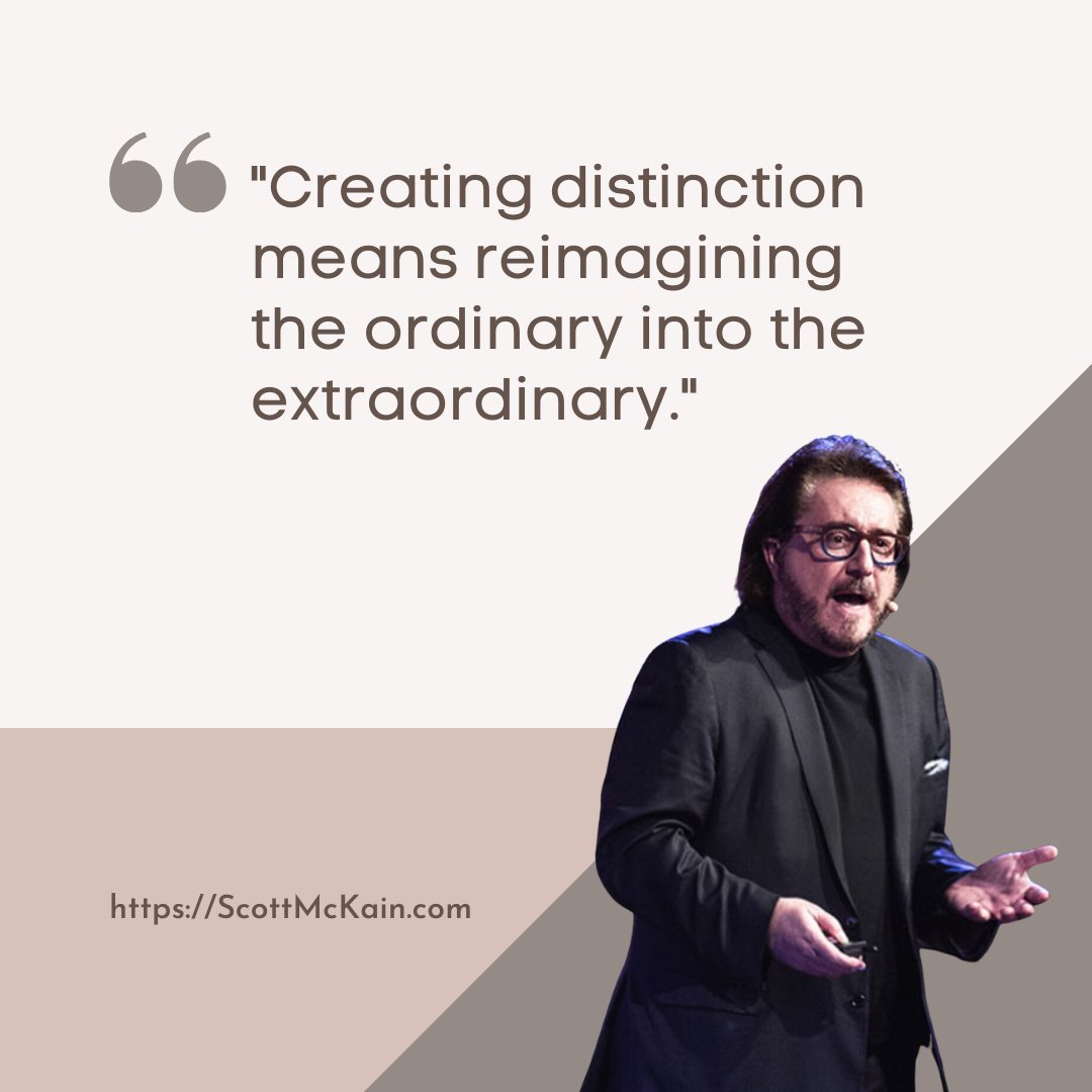 scottmckain's tweet image. Focus on just one specific aspect of your business. What would it take to move that single element from ordinary to extraordinary? It's your first step to #distinction.

ScottMcKain.com

#CX #BeDistinct #keynotespeaker