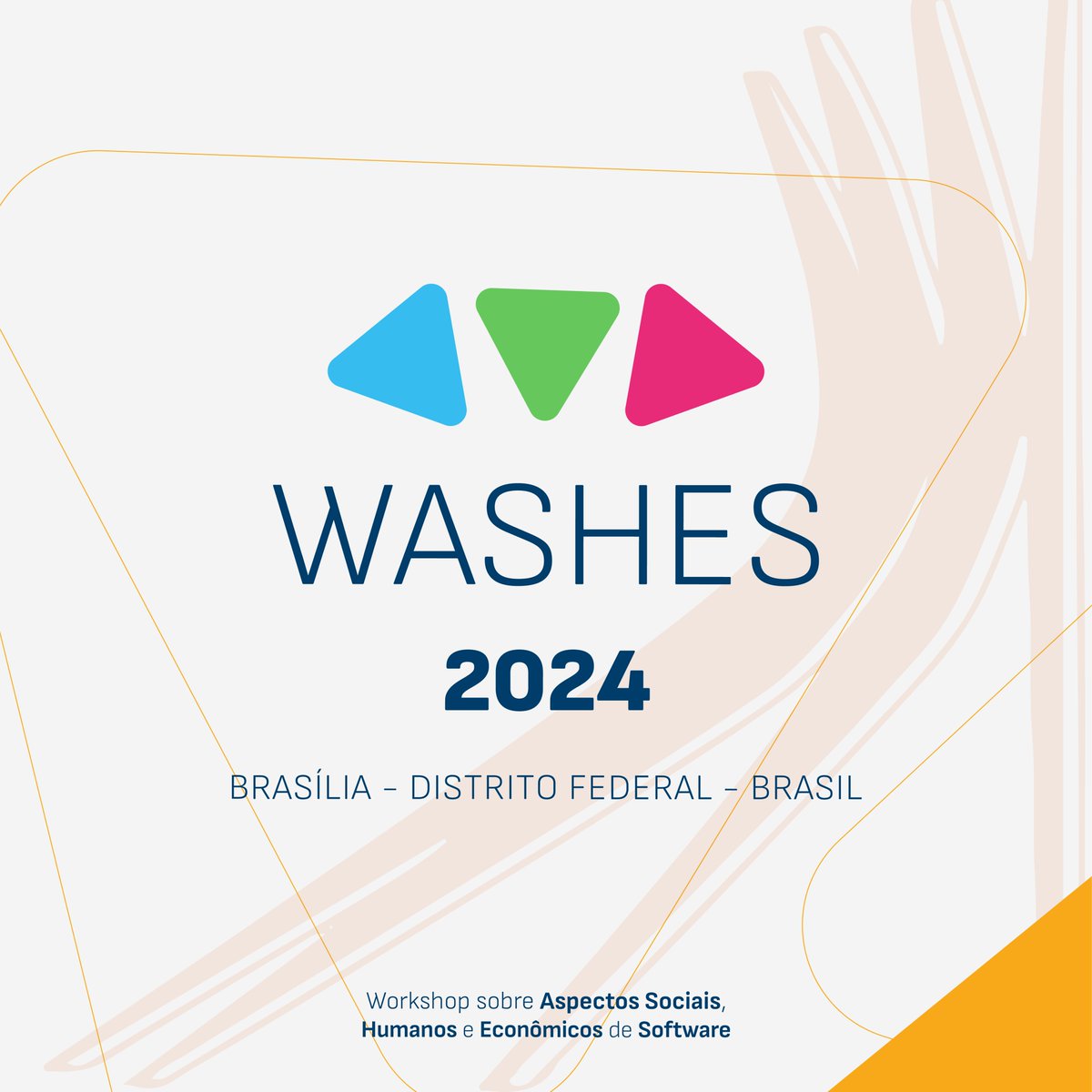 washescommunity's tweet photo. 🚀 Participe do WASHES 2024! 🤩 Workshop sobre Aspectos Sociais, Humanos e Econômicos de Software, de 21 a 25 de julho, Brasília, evento satélite do CSBC.
🌐 Mais info em: https://t.co/ZYNnTcNKQb 📅 Envie trabalhos até 4 de março. #WASHES2024 #CSBC2024 #ChamadaDeTrabalhos https://t.co/523yuBpLMi