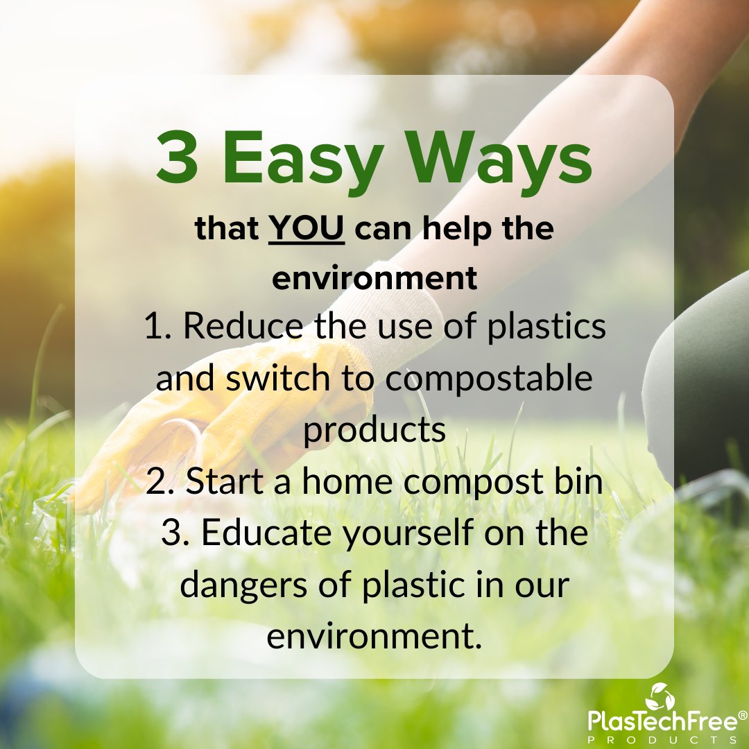 Looking for ways to help the planet at home? Here are some tips for you to follow and protect our planet🌎🌱

#PlasTechFree #Compostable #Biodegradable #HomeCompost #PlantBased #EnvironmentallyFriendly #SaveThePlanet