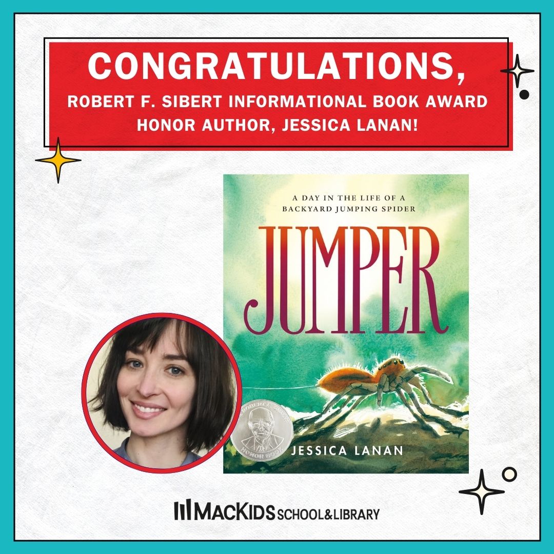 MacKidsSL's tweet image. HUGE congratulations to @jalanan!! JUMPER has received a Robert F. Sibert Informational Book Award Honor! 
@wearealsc #ALAyma #LibLearnX24 🕷️🎉✨

bit.ly/3u0cboE