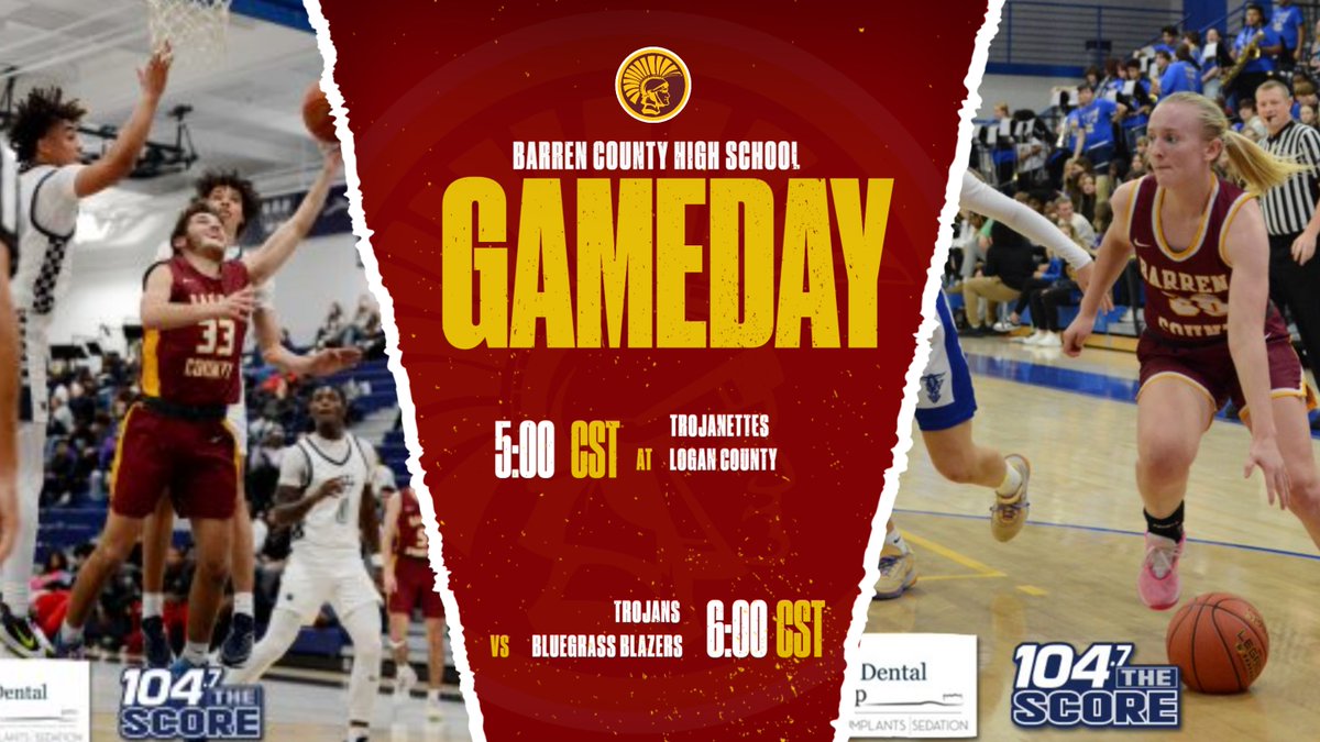 Trojanettes travel to Logan County tonight while the boys are at home against the Bluegrass Blazers.  Tickets for girls game can be purchased at the following link:
gofan.co/event/1348977?…
📷: @1047thescore @JbrownESPNKY