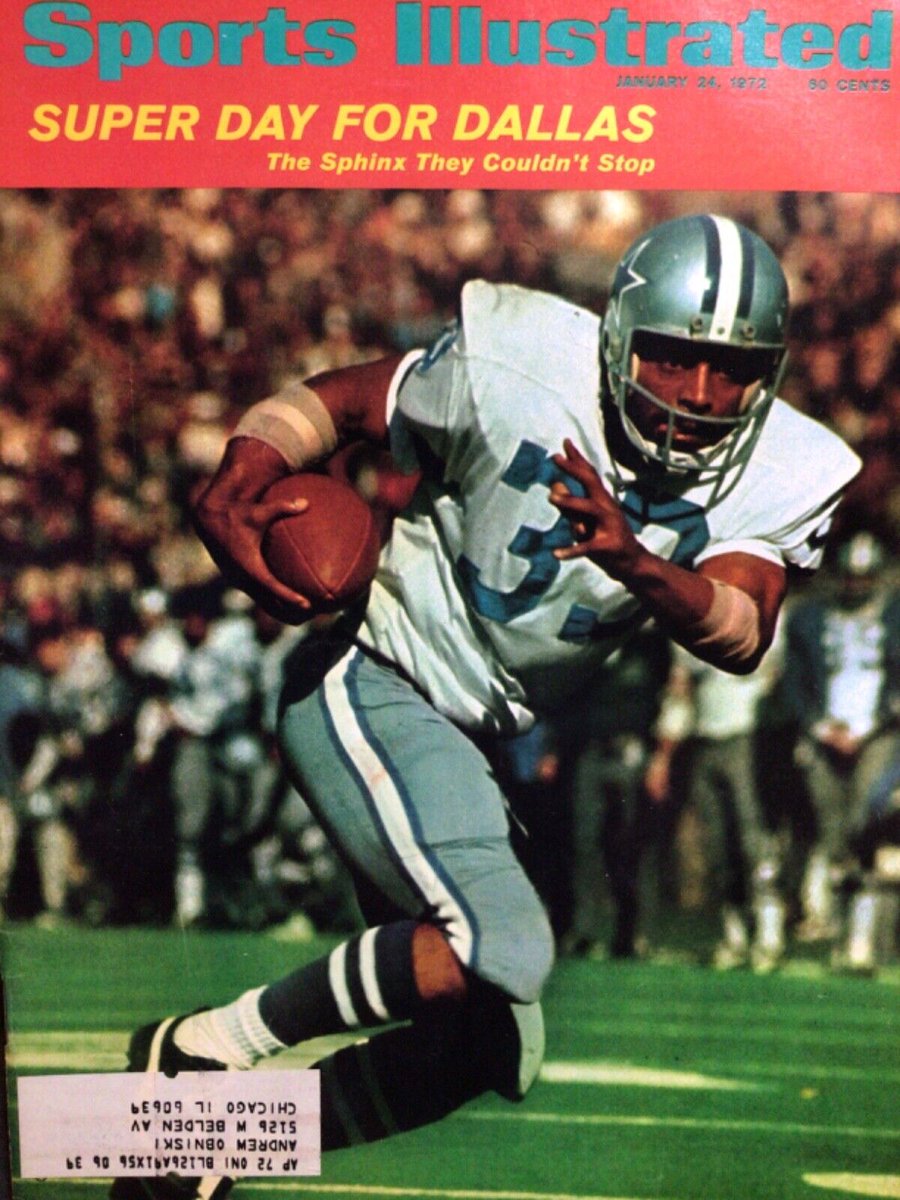 bryanhouston's tweet photo. Sports illustrated Cover, Jan. 1972. Dallas Cowboys win their first Super Bowl Championship. #RIPSI @GeorgeDunham @junior_miller @gordonkeith https://t.co/PRj3vWEEJr