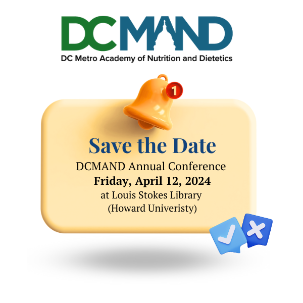 Save the date for the DCMAND Annual Conference on Friday, April 12, 2024. It will be located at Louis Stokes Library (Howard University). More information to come. See you there!

 #SaveTheDate #AnnualConference #LouisStokesLibrary #HowardUniversity #ConferenceAnnouncement