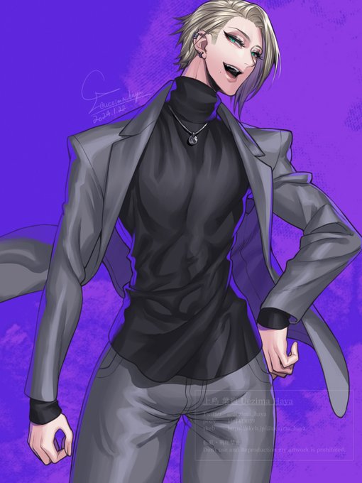 話題でよく見かけてたから描きたくなって描いた男装の麗人。 