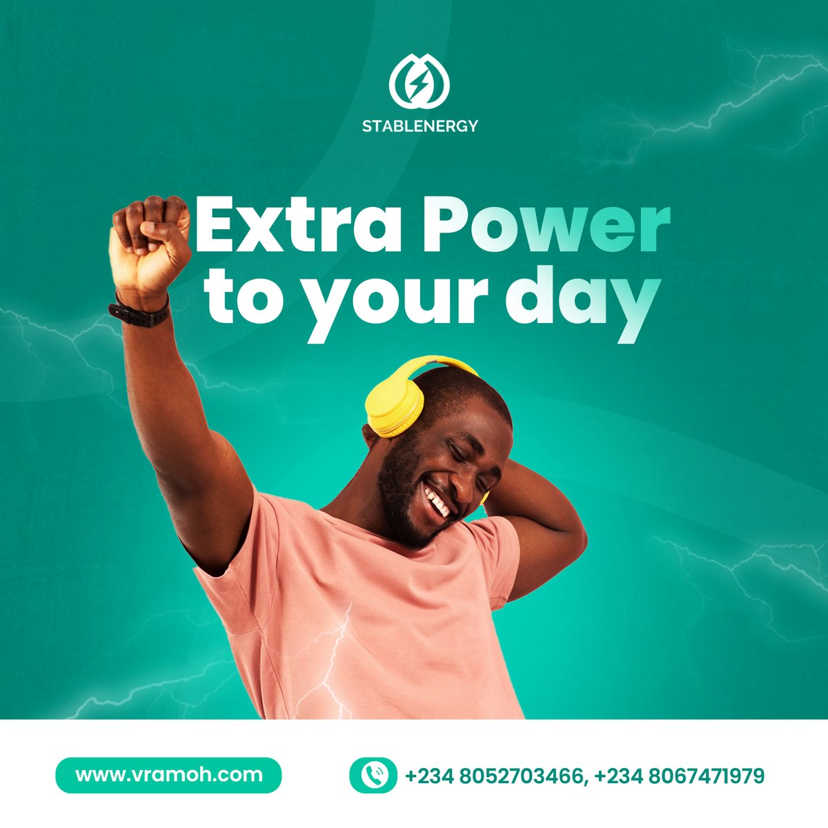 Infuse your day with an extra surge of energy! 💪✨ Visit vramoh.com to find out how you can add extra power to your day. #PowerUp #ExtraPower #EnergizeYourDay