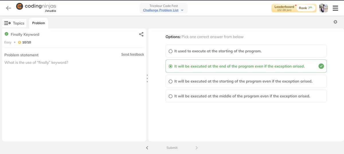 Coder_Shelby_7's tweet photo. Completed #Day19 from #24DaysOfCode - 𝐓𝐫𝐢𝐜𝐨𝐥𝐨𝐮𝐫 𝐂𝐨𝐝𝐞 𝐅𝐞𝐬𝐭 _ @CodingNinjasOff

Excited to grap some good practise over technical knowledge ....                               

#buildinpublic #ProblemSolving #100daysofcodechallenge https://t.co/zOWLjpW87T