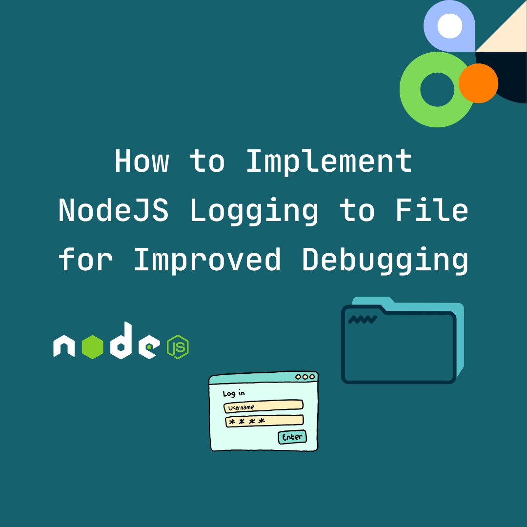 thehashcode's tweet image. How to Implement NodeJS Logging to File for Improved Debugging
thehashcode.com/nodejs/how-to-…
#thehashcode #nodejs #javascript #programming #reactjs #html #css