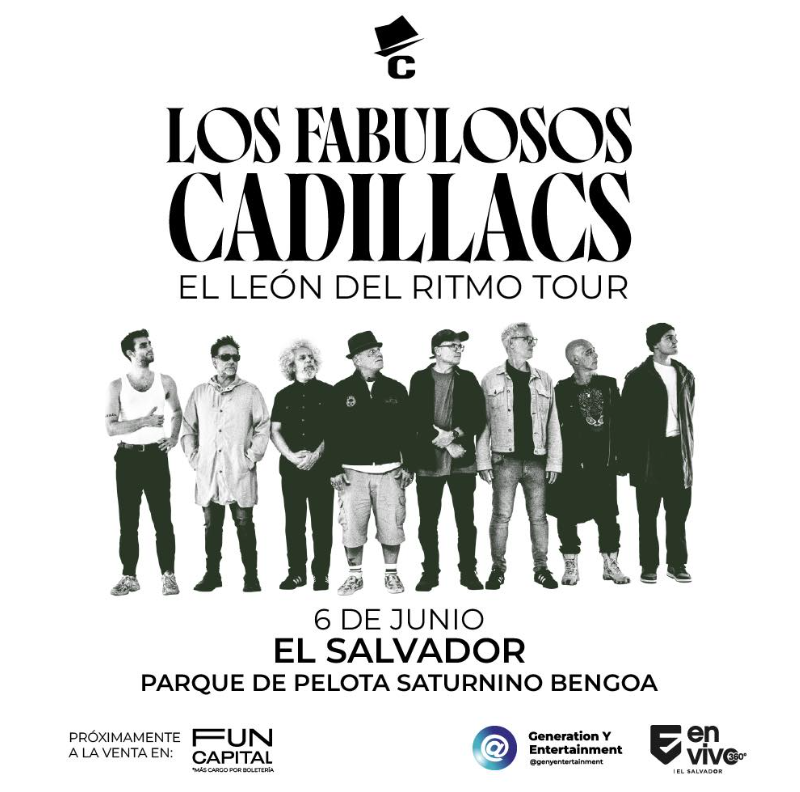 chilangotoxico's tweet photo. #Espectáculos 
Se va Leo, pero viene el León del Ritmo.

Los Fabulosos Cadillacs, estarán en El Salvador el próximo 6 de Junio. 🦁🔥

@SomosLaTribuFM https://t.co/xIcHLl1ldK