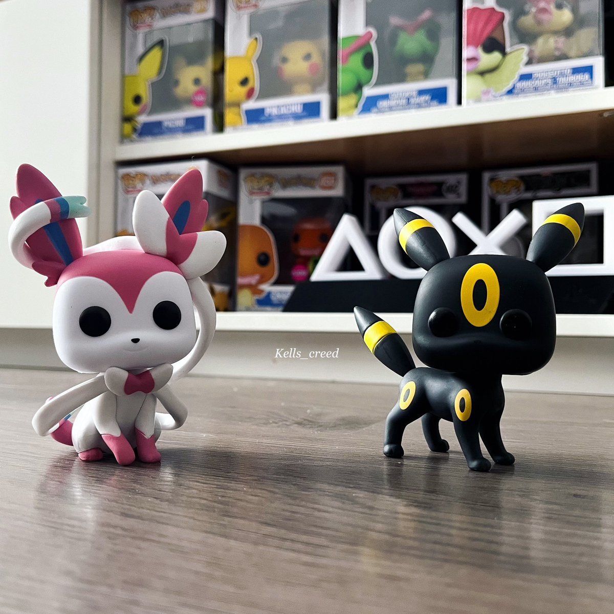 PokéPost Monday 🔴⚪️ Sylveon and Umbreon are patiently awaiting the release of the newest Scarlet&Violet set ‘Paldean Fates’ ✨ The release is this Friday January 26th🙌🏼 Is anyone else going to open up some packs of this set?👀 #Pokémon #PaldeanFates #Funko