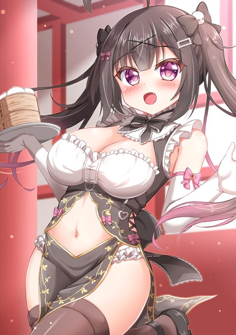 黒チャイナV体ぴこぐらさん🖤🎀