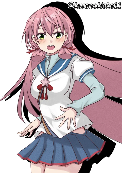 明石「艦娘にキく媚薬ですか?できますよー」#艦これ版深夜の真剣お絵描き60分一本勝負 #艦これ版真剣お絵描き60分一本勝負_20240122 
