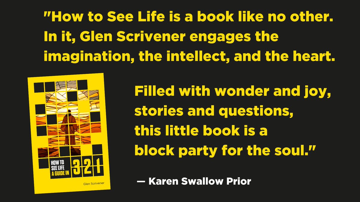 glenscrivener's tweet image. "How To See Life is a book like no other... filled with wonder and joy, stories and questions... it's a block party for the soul." (@KSPrior)
Get your copy:
uk.10ofthose.com/product/978191…
Do the accompanying course: 321course.com