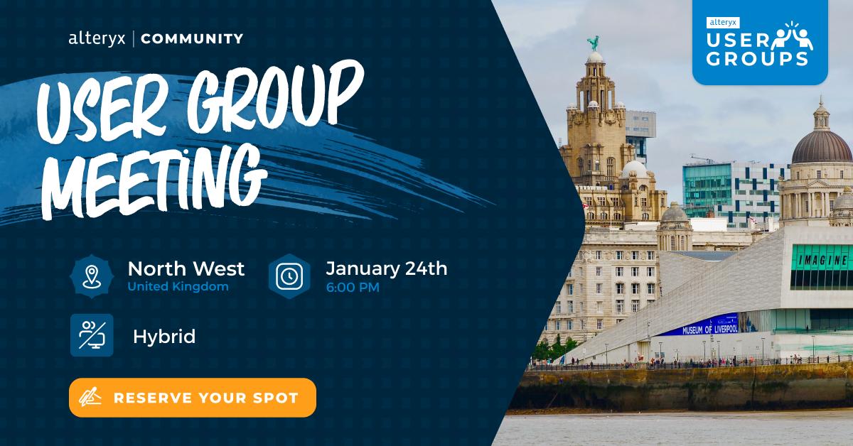 rbennington72's tweet image. Ready to kick off the year with a fantastic meeting?

Join us for another great session:

👉 Automating Compliance Reporting
👉 Tips and Tricks

🗓️ January 24th
⏰ 6pm
📍 Hybrid: Virtual &amp;amp; North West UK

Reserve your spot: ow.ly/2WrQ30szhZ4

#AlteryxUserGroup