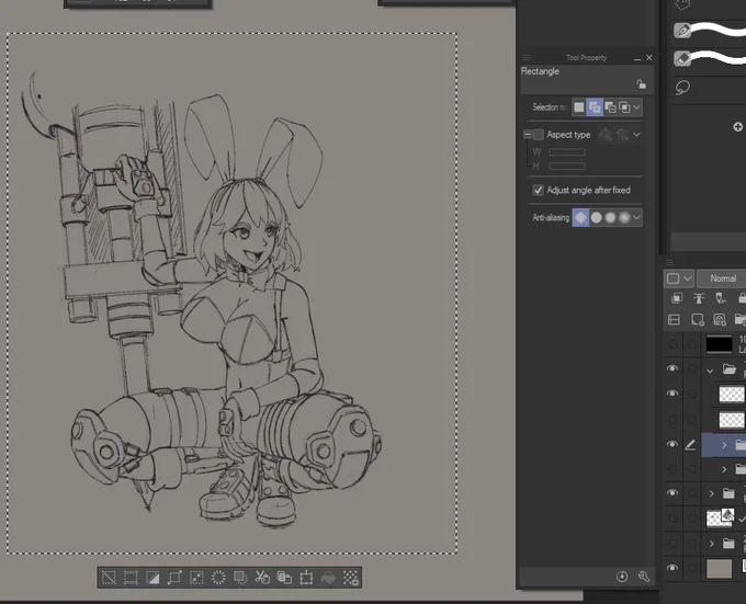 The sketch in question: 