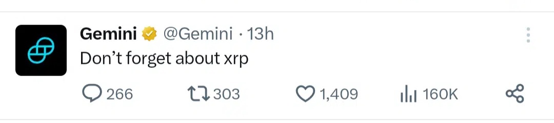 RippleXrpie's tweet photo. BOOOOOOOOOOOOOOOOOOM!!!

Major Exchange @Gemini With Millions Of Customers Is Bullish On #XRP! 

"Don't forget about xrp." https://t.co/habDd4xDGY